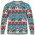 Yorkshire Terrier Snowman Christmas All Over Print Ugly Sweater