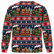Yorkshire Terrier Christmas Train Ugly Sweater back