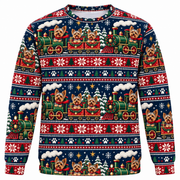 Yorkshire Terrier Christmas Train Ugly Sweater front